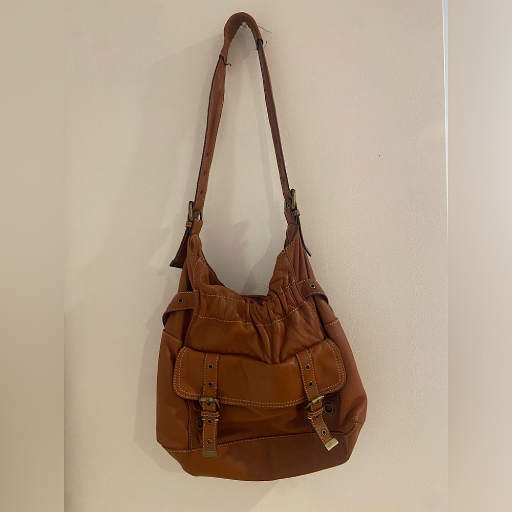 Vintage Hype Brown Leather Handbag